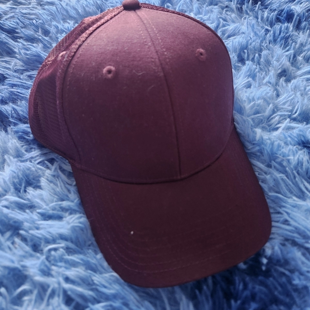 Pro Player Maroon Mesh Baseball Cap